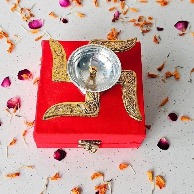 Brass Swastik Diya