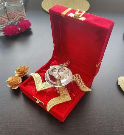 Brass Swastik Diya